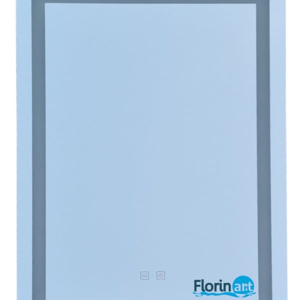 Oglinda pentru baie cu iluminare LED 60 cm x 80 cm cu functie dezaburire si intrerupator touch
