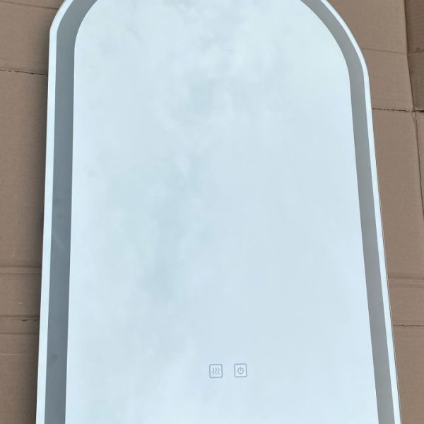 Oglinda pentru baie cu iluminare LED 50 cm x 80 cm, functie dezaburire , intrerupator touch